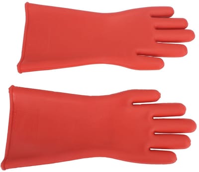 Dailygoods - Elektrisch Isolerende Handschoenen - Veiligheid - 12KV - 1,8 mm Dik - Hoogspanning - Voor Lijnwerkers - Energie-industrie