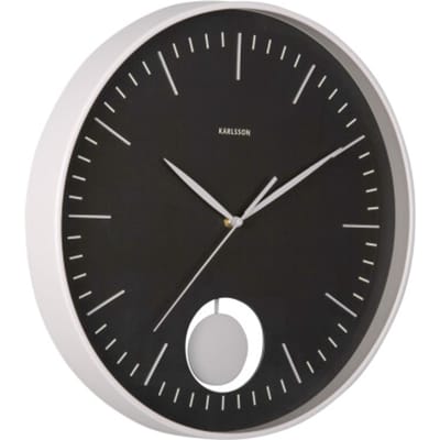 Karlsson - Wall Clock Grato Pendulum - Zwart - Ø40,6cm