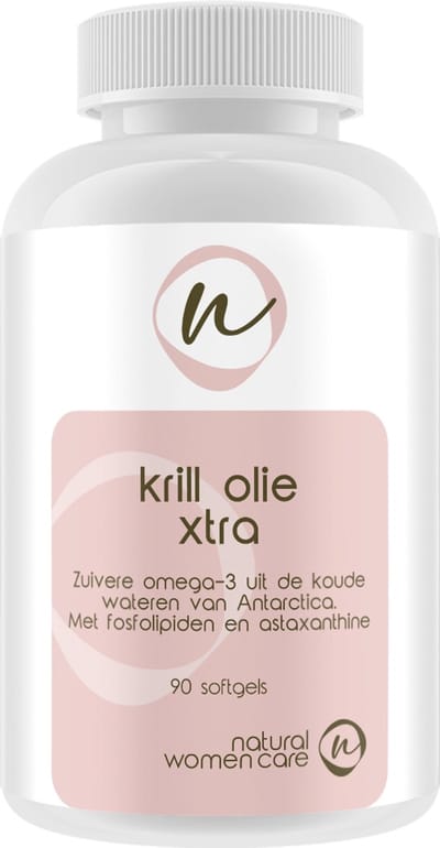 Natural Women Care - Krill Olie Xtra - Krill Oil Superba-2: superieure bron van essentiële vetzuren - omega 3 - goed opneembaar - zuiver