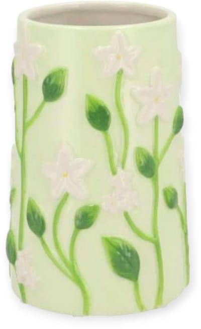 Daan Kromhout - Vaas - Bloemenvaas - Flair - Flowers - Keramiek - Lichtgroen - Cilinder - 12x18cm