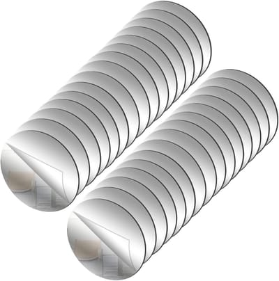 Ronde Spiegeltegels van 3 cm - Zelfklevende Decoratie voor Woonkamer en Slaapkamer, Perfect voor Wanddecoratie en Interieurstyling