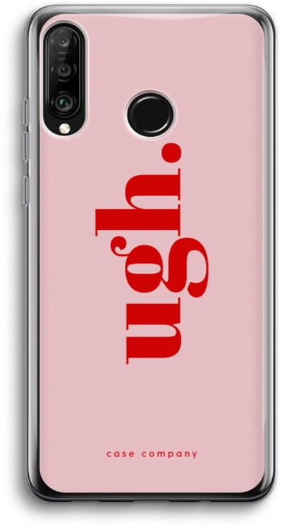Case Company® - Hoesje geschikt voor Huawei P30 Lite hoesje - Ugh - Soft Cover Telefoonhoesje - Bescherming aan alle Kanten en Schermrand
