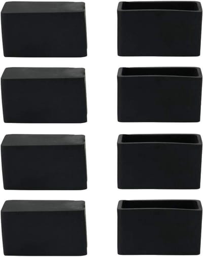 Rubberen Stoelbeen Caps - Vloerbeschermers voor Meubels (8 Stuks) 20 x 40 mm