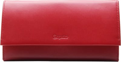 Esquire Portemonnee New Silk Ladies Wallet Red Donkerrood