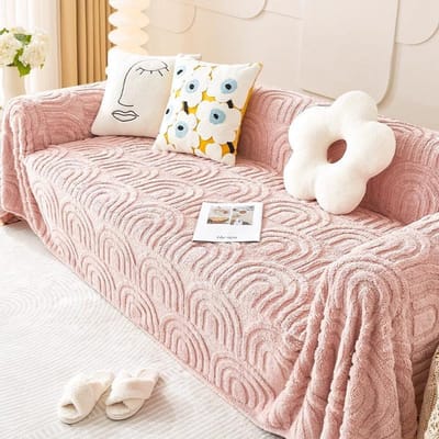 Bankhoesdoek Hoogwaardige Bekleding Handdoek All-Inclusive Winter Pluche Bankdeken Woonkamer 2024 Nieuw Kussen Licht Luxe 180*130