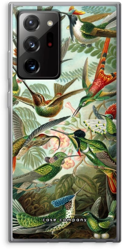 Case Company® - Hoesje geschikt voor Samsung Galaxy Note 20 Ultra / Note 20 Ultra 5G hoesje - Haeckel Trochilidae - Soft Cover Telefoonhoesje - Bescherming aan alle Kanten en Schermrand