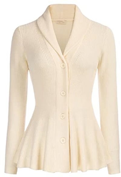 Casual Sjaal Revers Vest voor Vrouwen - Lange Mouw en Knoopsluiting
