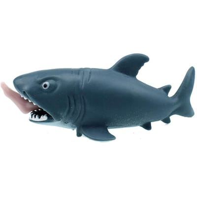 Grappige man eet haai knijpen roman en interessant speelgoed enge dieren grappen humor gemakkelijke stressverlichting stressbestendig speelgoed black