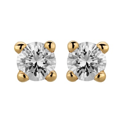 Orolino Ohrstecker 585/- Gelbgold glanz 2 Brill. 0,10 ct. H/P2