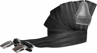 Pierre Mouton Toulouse Bretel - Bretels - Volwassenen - Heren - Zwart - 120cm - 3 brede clips - M - L