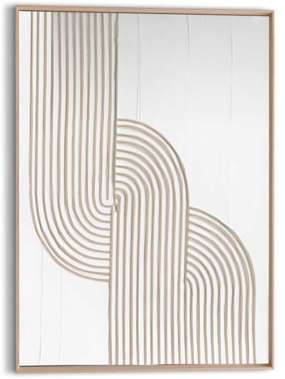 Schilderij 3D Art Organische Flow - 70 x 50 - Hout - REINDERS
