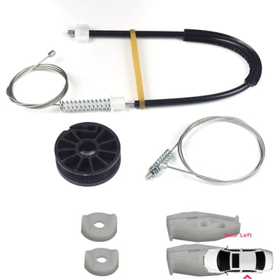 BWR1157 Kit de réparation de lève-vitre Arrière Gauche pour Renault Megane MK1 EA0/1 1996-2003 Cabriolet Décapotable 7700848450