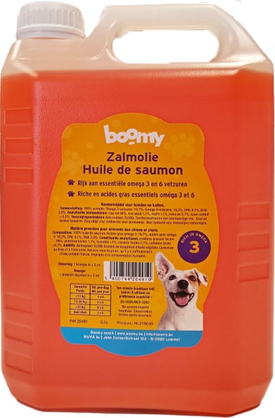 Boomy - Zalmolie voor hond en kat - Schotse Zalmolie - 2,5L