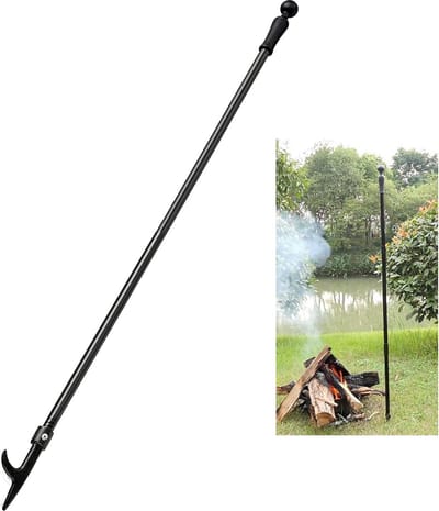 Vuurkorf 70 cm voor buiten en binnen, roestbestendig en stevig, ideaal voor kamperen en houtkachels