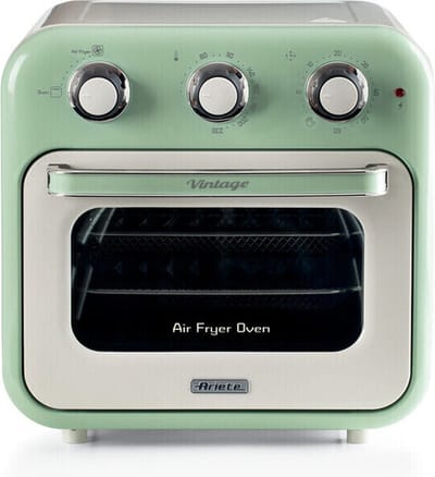 Ariete 4632/04 Vintage Airfryer & Oven - 16 liter - 1400 Watt - timer - draaispit - roterende mand - groen