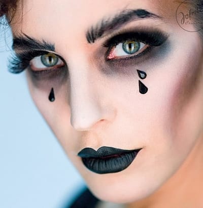 Glitter Tranen Voor Het Gezicht Om Op Te Plakken Zwart