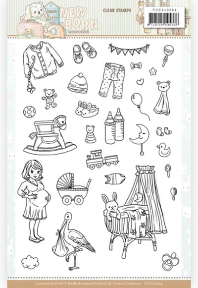 Yvonne Creations - Clearstamp - Newborn - YCCS10064