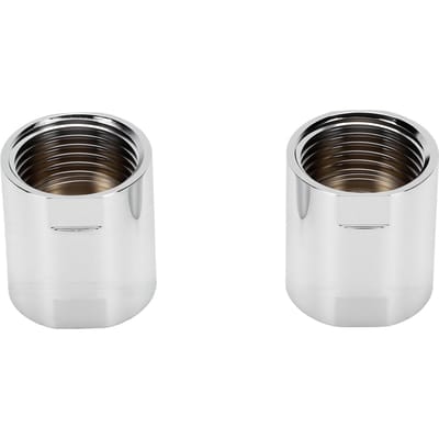 2 PCS Raccord de Tuyau de Douche Acier Inoxydable G1 2 Filetage Femelle Accouplement de Douche pour Bras de Douche Plomberie de Salle de Bain à Domicile