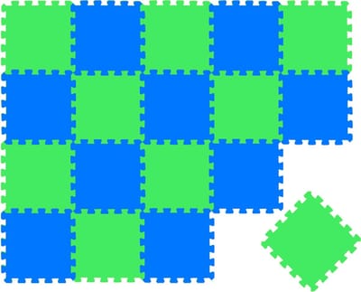 Van dag Één: 18-delige Baby Puzzel Speelmat - 30x30 EVA Schuim Kruipmat Vloermat Speeltapijt Kind