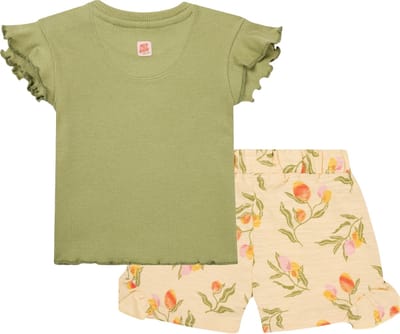Noppies baby kledingset Shirt Midpines Sage en Short Marion maat 92