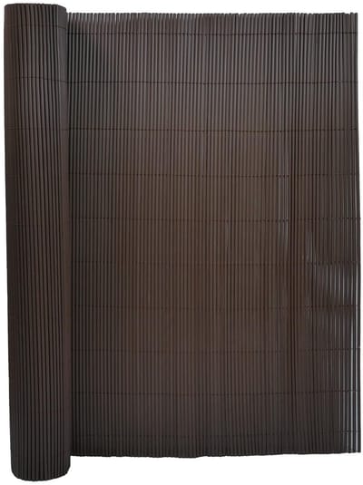 Dailygoods - Tuinscherm 100x300 cm - Bruin PVC Windbestendig en Weerbestendig
