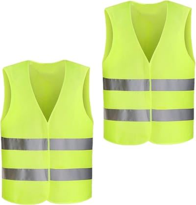 JHUBERS- Veiligheidsvest reflecterend - Universele maat - Wasbaar - 360° zichtbaarheid - Polyester - Afmetingen 68x55 cm - Reflecterend Vest