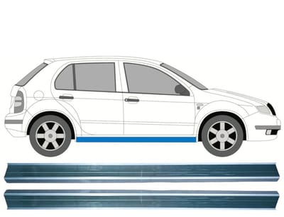 Reparatie dorpel voor Skoda Fabia I 1999-2007 / Links = Rechts / Set