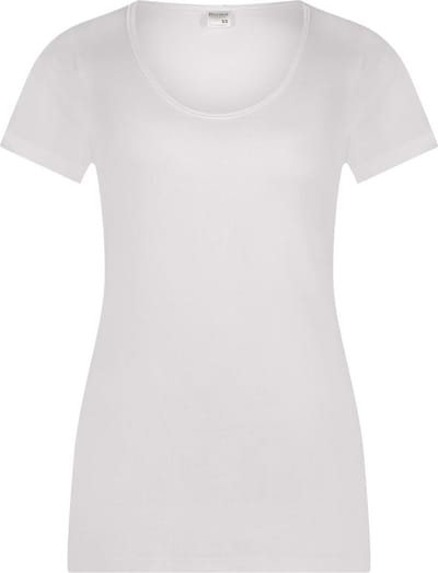 Dames ondershirt Beeren met O-hals en korte mouw M3000 Wit - maat XL