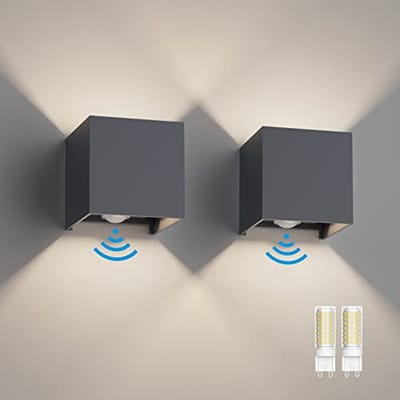 Buitenwandlamp met Bewegingssensor en Verstelbare Stralingshoek