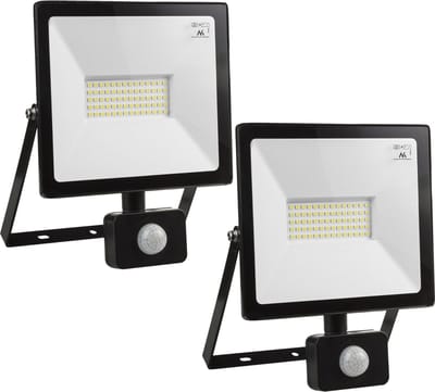 Maclean - Set van 2 sztuks LED schijnwerper met bewegingssensor - 50W, 4000lm, koud wit (6000K), IP44, MCE650 CW PIR