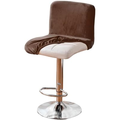 Barkrukhoes Barkruk Barkruk Hoes Voor Eetkamer Fluwelen Barkruk Beschermhoezen Hoes Parson Stoelhoezen 1 piece brown