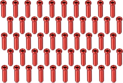 50 Stuks Fietskabel Caps voor Rem- en Versnellingskabels - Rood, Duurzaam en Weerbestendig