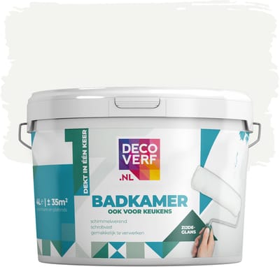 Decoverf badkamer verf 9003 wit, 4L