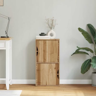 vidaXL - Bijzetkast - ODDA - 40x24x79 - cm - massief - grenenhout