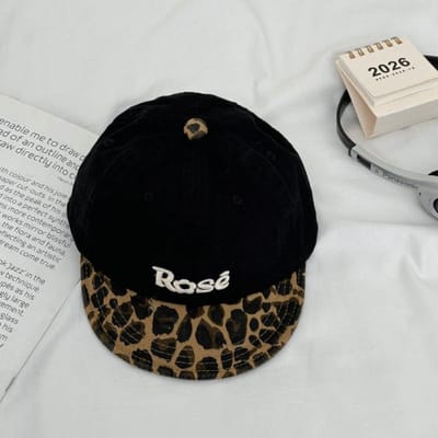 Schattige Katoen Polyester Platte Pet Verstelbaar Luipaardprint Jongens Baseballpet Platte Rand Peuter Hoed 1-4 Jaar Kind