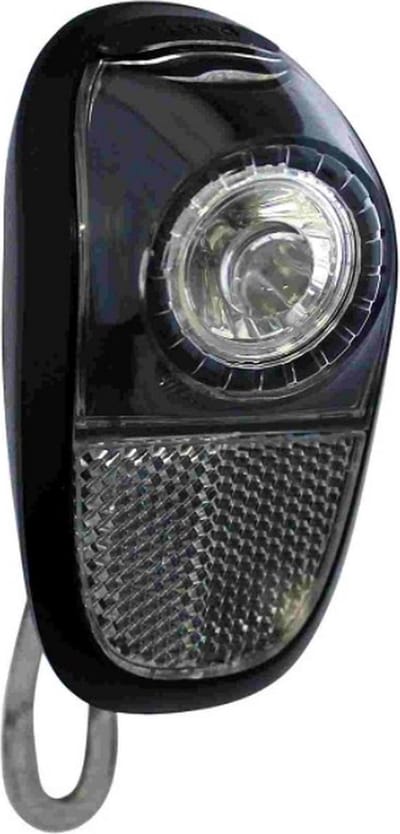 Union Koplamp fiets - LED technologie - Compact - Zwart-smoke - Inclusief batterijen