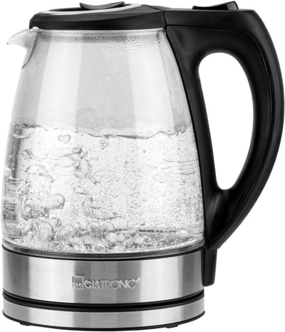 Waterkoker Glas - Koker 17L - Snel Water Koken - Veiligheidsklep - 2200 Watt - Glas Roestvrij Staal
