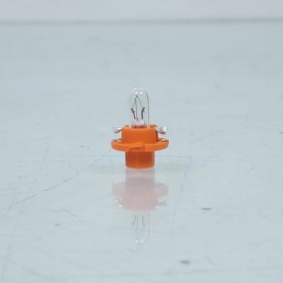 Mini ampoule avec culot plastique orange 12V 1.1W BX8.4d Flosser 449103 1/4 tour pour moto scooter quad