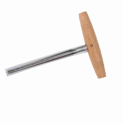 Dailygoods- Boorruimer Conisch Houten Handvat - Roestvrij Staal - Vioolharingen 3/4 4/4 - Ergonomisch Design - Duurzaam - Hoge Snelheid - Ruimer