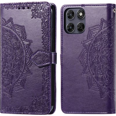 imoshion Hoesje - Geschikt voor Motorola Moto G77 - Mandala Bookcase - Paars