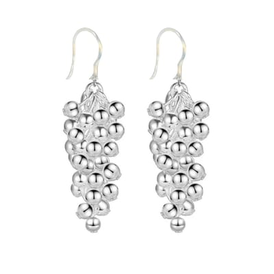Allergievrije oorbellen -Merida -ziverkleur bolletjes- Charme Bijoux