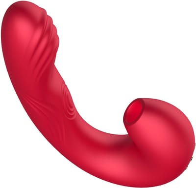 Cupitoys® Luchtdruk Vibrator - 21 Standen - Rood - 21 standen - Vibrators voor vrouwen en mannen - Sex toys voor vrouwen en mannen