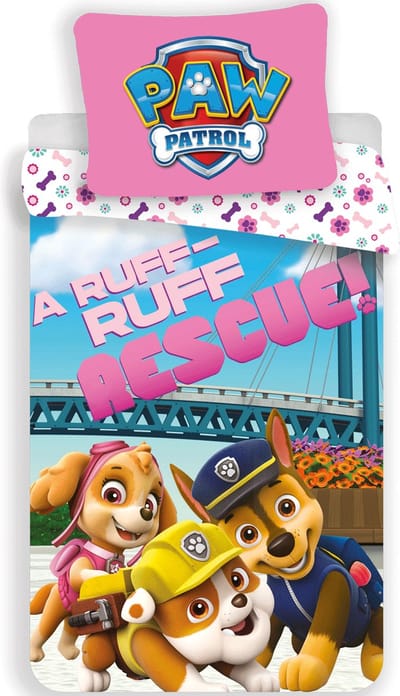 PAW Patrol Ruff Ruff Rescue Dekbedovertrek - Eenpersoons - 140 x 200 / 70 x 90 cm - Katoen