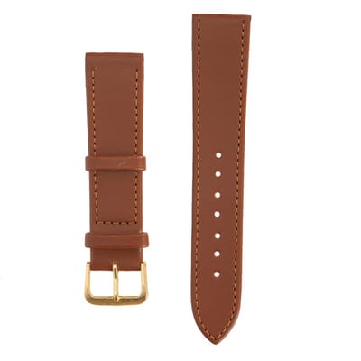 Dailygoods- Horlogeband Bruin - PU-leder - Slijtvast - Horlogeband met Gesp - Universeel Ontwerp - Comfortabele Draagervaring - Horlogebandje