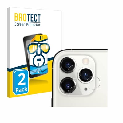BROTECT - Screenprotector voor Apple iPhone 11 Pro (ALLEEN Camera Lens) - Folie Beschermfolie transparant 2 Stuks