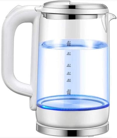 Elektrisch Waterkokers - Snelkookpan Glas - Drinken Bereiden - Snelle Kookfunctie - 1.8 Liter - Transparant