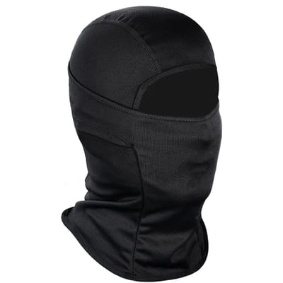 Cagoule Masque de Ski Couverture Complète du Visage Pour Hommes et Femmes Respirant Masque Intégral Pour Ski Sports de Plein Air M black