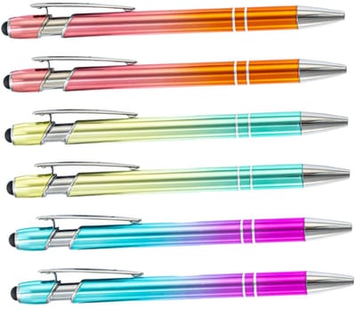 2-in-1 Styluspen & Balpen – Touchscreen Pen met Zachte Rubberpunt, Aluminium Design,, Navulbaar & Perfect Cadeau