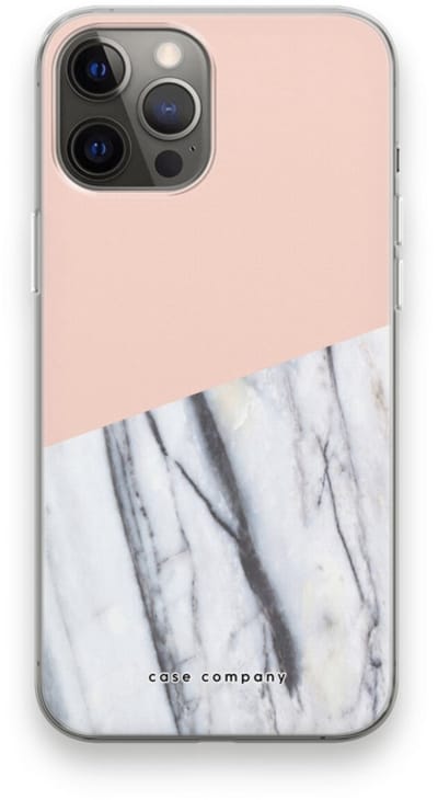 Case Company® - Hoesje geschikt voor iPhone 12 Pro Max hoesje - A touch of peach - Soft Cover Telefoonhoesje - Bescherming aan alle Kanten en Schermrand