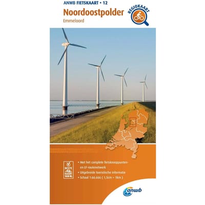 Fietskaart Noordoostpolder 1:66.666 - Anwb Fietskaart - ANWB
